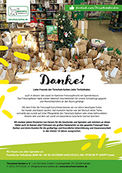 Weihnachtsbaum-Aktion im Fressnapf Danke Weihnachtsbaum-Aktion im Fressnapf Danke